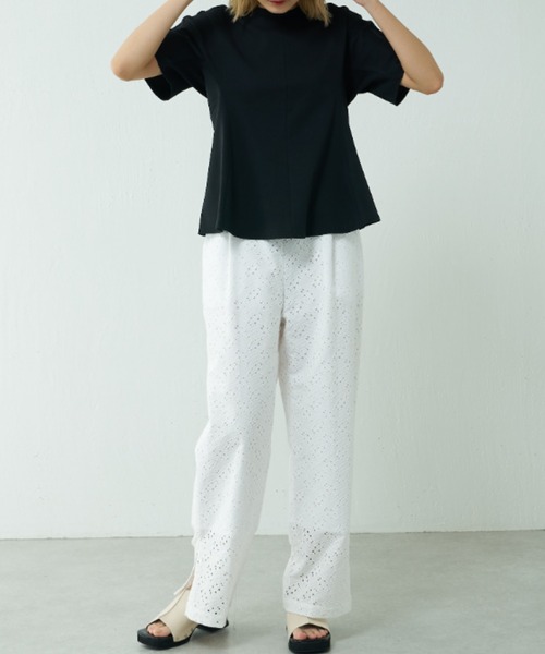 Lui's（ルイス）の「ドルマンTブラウス（Tシャツ/カットソー・レディース・ブラック/グリーン/オフホワイト・FREE）」の5枚目の写真