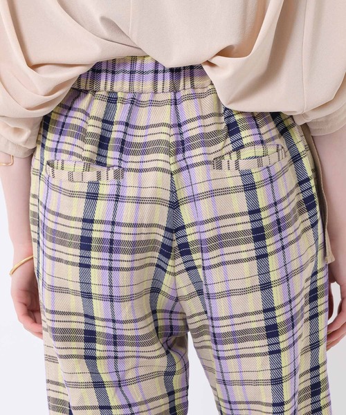 Paradise Picnic（パラダイスピクニック）の「Lallia Mu チェックワイドパンツ（その他パンツ・レディース・ベージュ/グリーン・FREE）」の15枚目の写真