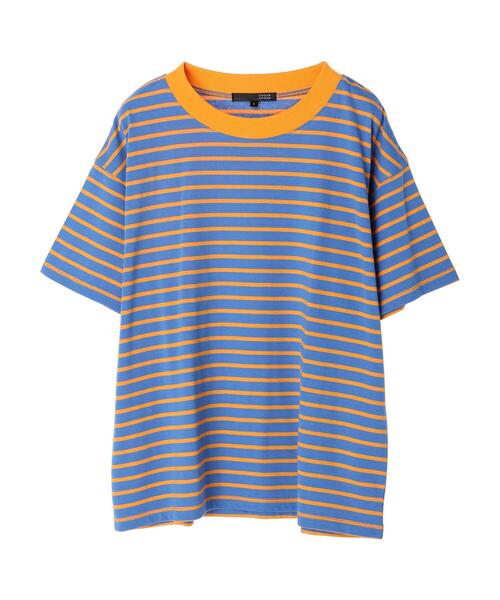 Sugar spoon(シュガースプーン)の「・SUGAR SPOON ボーダーワイドTシャツ(Tシャツ/カットソー・レディース・ピンク/ターコイズブルー/ブルー/グリーン・FREE)」の5枚目の写真