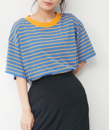 Sugar spoon | ・SUGAR SPOON ボーダーワイドTシャツ(Tシャツ/カットソー)