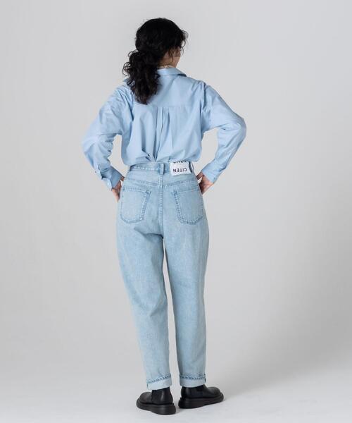 CITEN（シテン）の「＜CITEN＞ケミカルウォッシュ デニムパンツ（デニムパンツ・レディース・コバルトブルー/ブラック・S/M）」の5枚目の写真