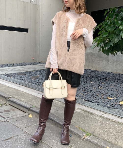 OLIVE des OLIVE（オリーブデオリーブ）の「【WEB限定】ファーベスト（ベスト・レディース・ベージュ/オフホワイト/ブラウン・FREE）」の19枚目の写真