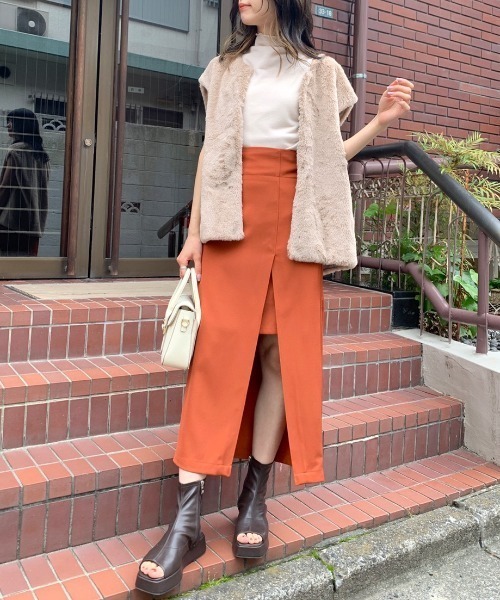 OLIVE des OLIVE（オリーブデオリーブ）の「【WEB限定】ファーベスト（ベスト・レディース・ベージュ/オフホワイト/ブラウン・FREE）」の21枚目の写真