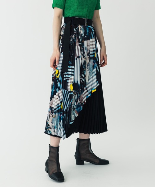 UNITED TOKYO（ユナイテッドトウキョウ）の「アシメプリーツスカートbyENO（スカート・レディース・オレンジ/インディゴブルー・1/2）」の13枚目の写真