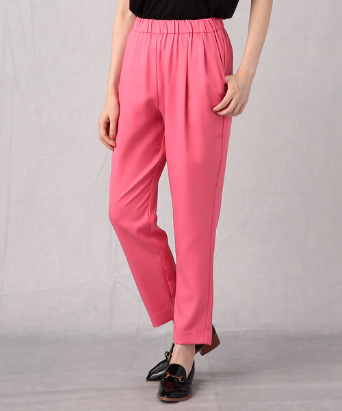 Comme　Ca　Mature（コムサマチュア）の「＜ウォッシャブル＞テーパード　カラーパンツ（その他パンツ・レディース・ピンク/ブラック/グリーン/ブルー・M/L）」の4枚目の写真