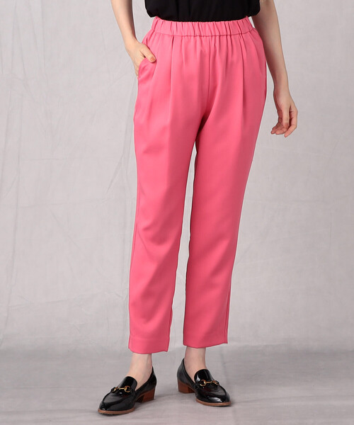 Comme　Ca　Mature（コムサマチュア）の「＜ウォッシャブル＞テーパード　カラーパンツ（その他パンツ・レディース・ピンク/ブラック/グリーン/ブルー・M/L）」の10枚目の写真