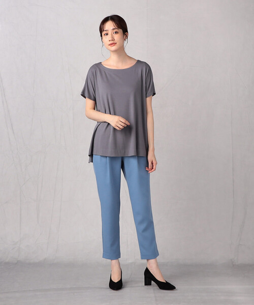 Comme　Ca　Mature（コムサマチュア）の「＜ウォッシャブル＞テーパード　カラーパンツ（その他パンツ・レディース・ピンク/ブラック/グリーン/ブルー・M/L）」の16枚目の写真