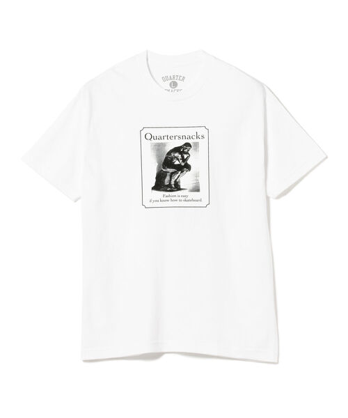 QUARTER SNACKS（クウォータースナックス）の「QUARTER SNACKS / Thinker Tee（Tシャツ/カットソー・メンズ・ホワイト・LARGE/X-LARGE）」の4枚目の写真