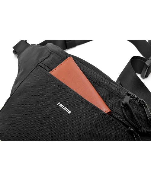 DEVICE（デバイス）の「Rename ミニロゴ ナイロン ウエストボディバッグ（ボディバッグ/ウエストポーチ・メンズ・ブラック・FREE）」の8枚目の写真