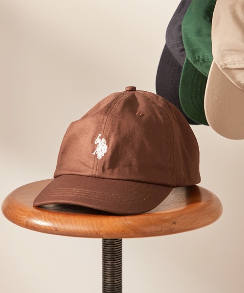 U.S. POLO ASSN.（ユーエスポロアッスン）の「【KIDS】【U.S. POLO ASSN/ユーエスポロアッスン】ワンポイント刺繍ツイルキャップ（キャップ・キッズ・ベージュ/ネイビー/グリーン/ブラウン/ダークグリーン/アイボリー/ブラウン系その他・ONE SIZE）」の2枚目の写真