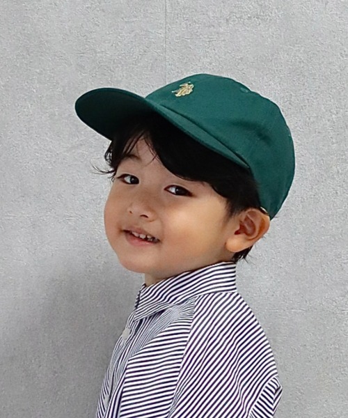U.S. POLO ASSN.（ユーエスポロアッスン）の「【KIDS】【U.S. POLO ASSN/ユーエスポロアッスン】ワンポイント刺繍ツイルキャップ（キャップ・キッズ・ベージュ/ネイビー/グリーン/ブラウン/ダークグリーン/アイボリー/ブラウン系その他・ONE SIZE）」の6枚目の写真