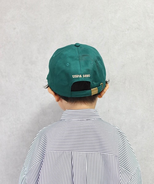 U.S. POLO ASSN.（ユーエスポロアッスン）の「【KIDS】【U.S. POLO ASSN/ユーエスポロアッスン】ワンポイント刺繍ツイルキャップ（キャップ・キッズ・ベージュ/ネイビー/グリーン/ブラウン/ダークグリーン/アイボリー/ブラウン系その他・ONE SIZE）」の22枚目の写真