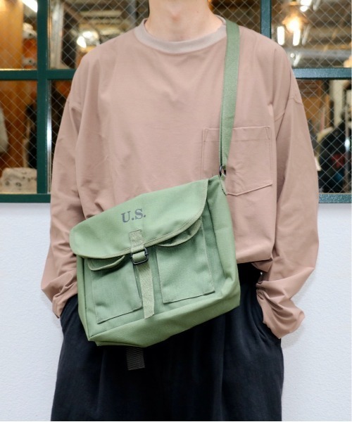 MILITARY(ミリタリー)の「U.S MILITARY / ユーエスミリタリー STYLE SHOULDER BAG ショルダーバッグ(ショルダーバッグ・メンズ・オリーブ・ONE SIZE)」の7枚目の写真