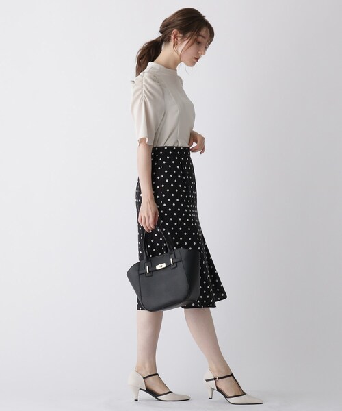 index（インデックス）の「◆ベルトデザインミドルトート【2WAY】（トートバッグ・レディース・ブラック/ライトベージュ・00）」の10枚目の写真