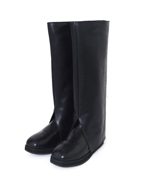 Alley by w closet(アリーバイダブルクローゼット)の「【Alley】スリットカバーロングブーツ(ブーツ・レディース・ブラック・M/L)」の10枚目の写真