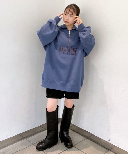 Alley by w closet(アリーバイダブルクローゼット)の「【Alley】スリットカバーロングブーツ(ブーツ・レディース・ブラック・M/L)」の19枚目の写真