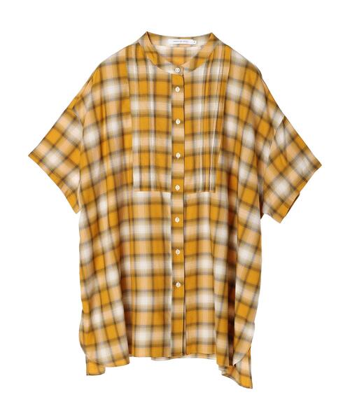 AMERICAN HOLIC（アメリカンホリック）の「バンドカラーポンチョシャツ（シャツ/ブラウス・レディース・オフホワイト/イエロー系その他/ブラック系その他3・M/L）」の14枚目の写真