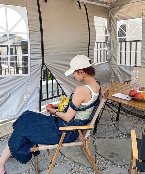 by muni:r（バイ ムニール）の「ユニセックスカリフォルニアコットンキャップ（キャップ・レディース・ホワイト/ブラック/グリーン/ダークブルー/ライトベージュ・ONE SIZE）」の17枚目の写真