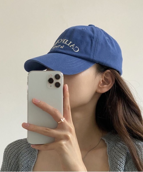 by muni:r（バイ ムニール）の「ユニセックスカリフォルニアコットンキャップ（キャップ・レディース・ホワイト/ブラック/グリーン/ダークブルー/ライトベージュ・ONE SIZE）」の22枚目の写真