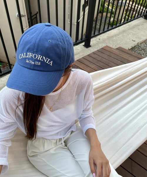 by muni:r（バイ ムニール）の「ユニセックスカリフォルニアコットンキャップ（キャップ・レディース・ホワイト/ブラック/グリーン/ダークブルー/ライトベージュ・ONE SIZE）」の20枚目の写真