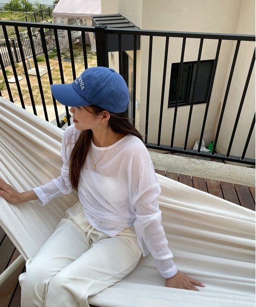 by muni:r（バイ ムニール）の「ユニセックスカリフォルニアコットンキャップ（キャップ・レディース・ホワイト/ブラック/グリーン/ダークブルー/ライトベージュ・ONE SIZE）」の16枚目の写真