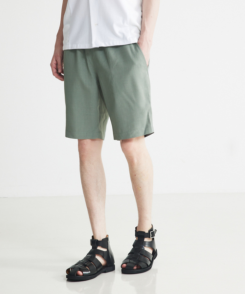 5351 POUR LES HOMMES(ゴーサンゴーイチプールオム)の「【BLANC】【セットアップ対応】ポリツイルショーツ(その他パンツ・メンズ・ブラック/チャコールグレー/グレー・48/44/46)」の1枚目の写真