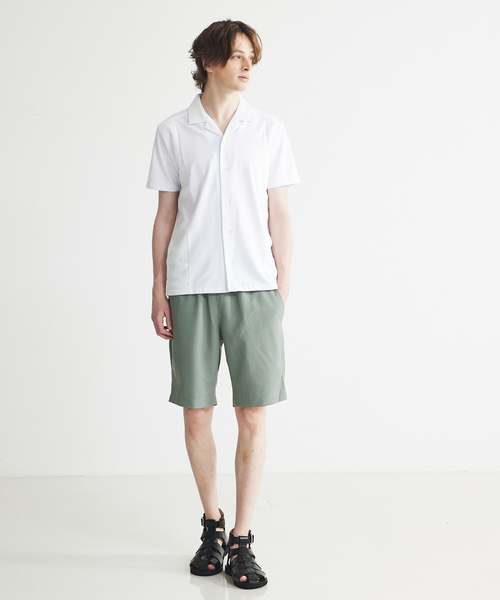 5351 POUR LES HOMMES(ゴーサンゴーイチプールオム)の「【BLANC】【セットアップ対応】ポリツイルショーツ(その他パンツ・メンズ・ブラック/チャコールグレー/グレー・48/44/46)」の4枚目の写真