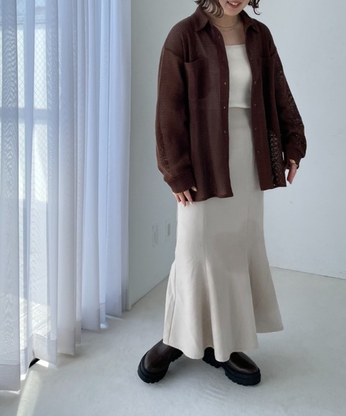 LOWRYS FARM(ローリーズファーム)の「メッシュユルシャツ 123090(シャツ/ブラウス・レディース・ホワイト/ブラック/ブラウン・FREE)」の20枚目の写真
