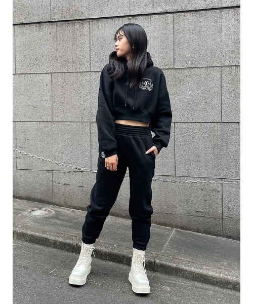 ENVYM（アンビー）の「エンブレムショートＰＯ（スウェット・レディース・ホワイト/ブラック・FREE）」の19枚目の写真
