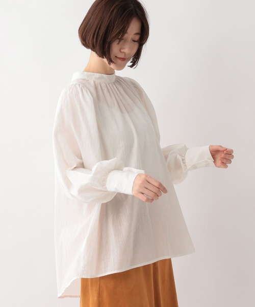 A part by（アパートバイ）の「ソデボリュームブラウス　353195（シャツ/ブラウス・レディース・ブラック/ピンク/アイボリー・FREE）」の2枚目の写真