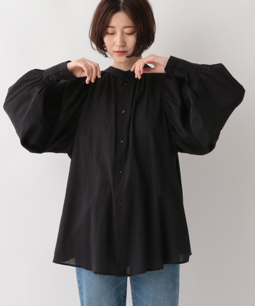 A part by（アパートバイ）の「ソデボリュームブラウス　353195（シャツ/ブラウス・レディース・ブラック/ピンク/アイボリー・FREE）」の3枚目の写真