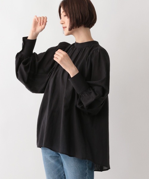 A part by（アパートバイ）の「ソデボリュームブラウス　353195（シャツ/ブラウス・レディース・ブラック/ピンク/アイボリー・FREE）」の7枚目の写真