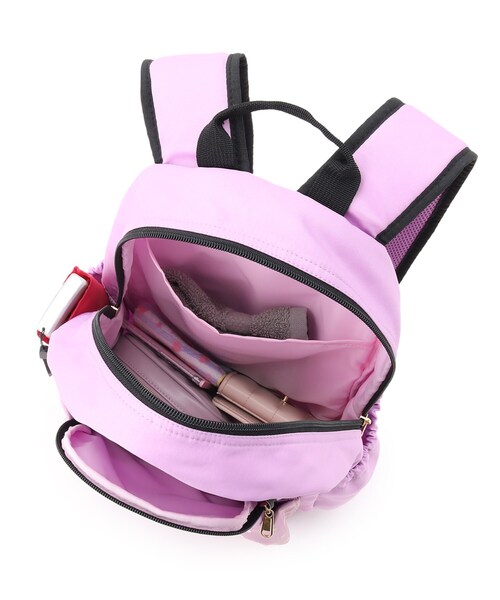 SHOO・LA・RUE（シューラルー）の「◆サテンリボンリュック（バックパック/リュック・キッズ・ベージュ/ネイビー/ライトパープル・00）」の11枚目の写真