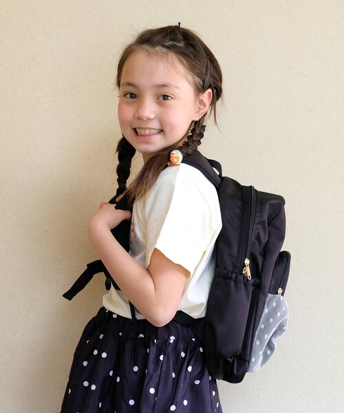 SHOO・LA・RUE（シューラルー）の「◆サテンリボンリュック（バックパック/リュック・キッズ・ベージュ/ネイビー/ライトパープル・00）」の18枚目の写真