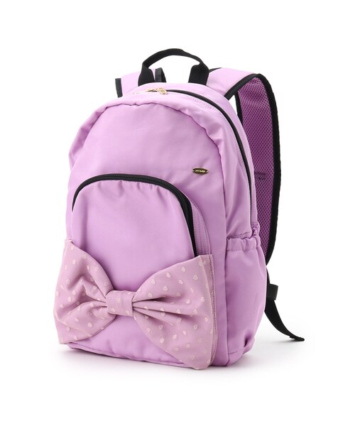 SHOO・LA・RUE（シューラルー）の「◆サテンリボンリュック（バックパック/リュック・キッズ・ベージュ/ネイビー/ライトパープル・00）」の17枚目の写真