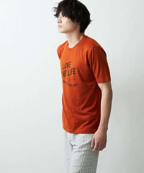 MK MICHEL KLEIN HOMME (エムケーミッシェルクランオム)の「プリントTシャツ(Tシャツ/カットソー・メンズ・ホワイト/オレンジ/バイオレット・48/51/46)」の13枚目の写真