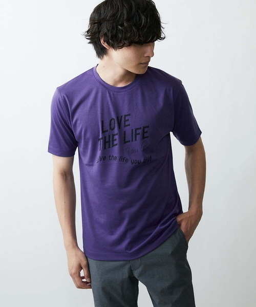 MK MICHEL KLEIN HOMME (エムケーミッシェルクランオム)の「プリントTシャツ(Tシャツ/カットソー・メンズ・ホワイト/オレンジ/バイオレット・48/51/46)」の18枚目の写真