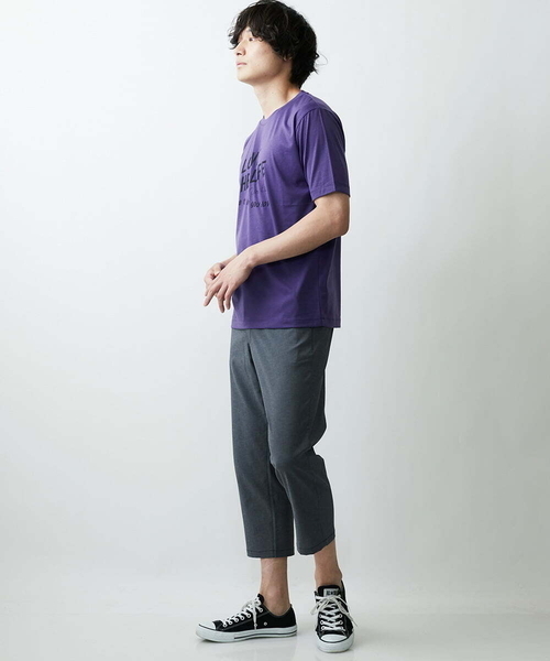MK MICHEL KLEIN HOMME (エムケーミッシェルクランオム)の「プリントTシャツ(Tシャツ/カットソー・メンズ・ホワイト/オレンジ/バイオレット・48/51/46)」の19枚目の写真