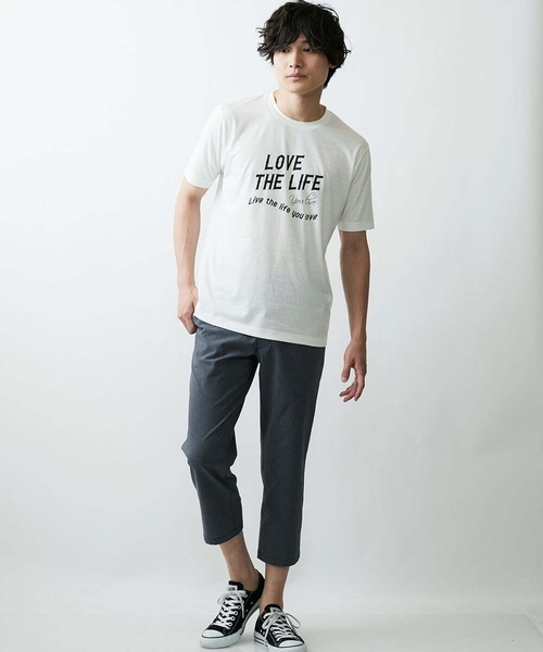 MK MICHEL KLEIN HOMME (エムケーミッシェルクランオム)の「プリントTシャツ(Tシャツ/カットソー・メンズ・ホワイト/オレンジ/バイオレット・48/51/46)」の5枚目の写真