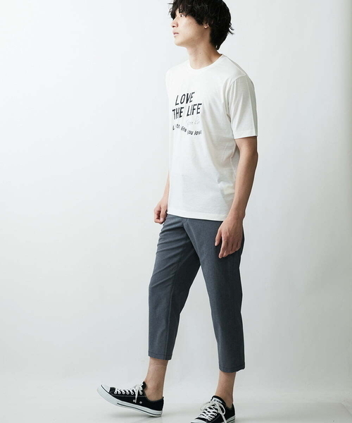 MK MICHEL KLEIN HOMME (エムケーミッシェルクランオム)の「プリントTシャツ(Tシャツ/カットソー・メンズ・ホワイト/オレンジ/バイオレット・48/51/46)」の6枚目の写真