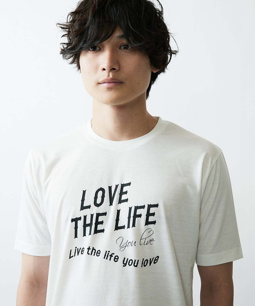 MK MICHEL KLEIN HOMME (エムケーミッシェルクランオム)の「プリントTシャツ(Tシャツ/カットソー・メンズ・ホワイト/オレンジ/バイオレット・48/51/46)」の10枚目の写真