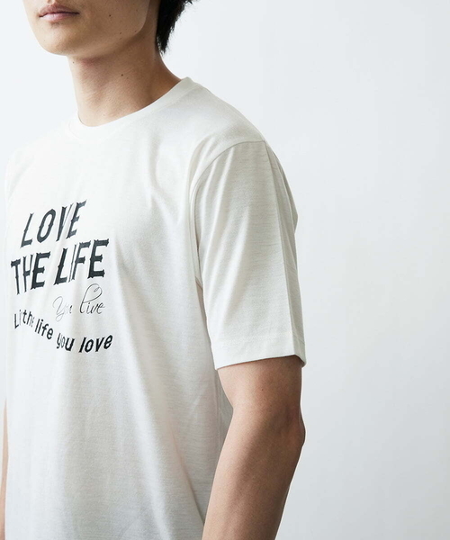 MK MICHEL KLEIN HOMME (エムケーミッシェルクランオム)の「プリントTシャツ(Tシャツ/カットソー・メンズ・ホワイト/オレンジ/バイオレット・48/51/46)」の11枚目の写真