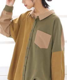 osharewalker | 『配色デザインコーデュロイシャツ』(シャツ/ブラウス)