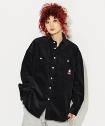 X-girl | FACE EMBROIDERY CORDUROY SHIRT(シャツ/ブラウス)