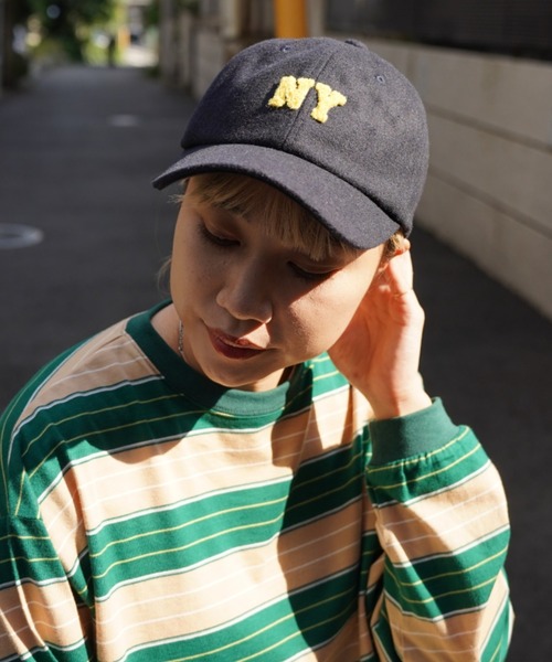 AVIREX（アヴィレックス）の「≪直営店限定≫NY WOOL CAP/ ニューヨークウールキャップ（キャップ・レディース・グレー/ネイビー・F）」の6枚目の写真