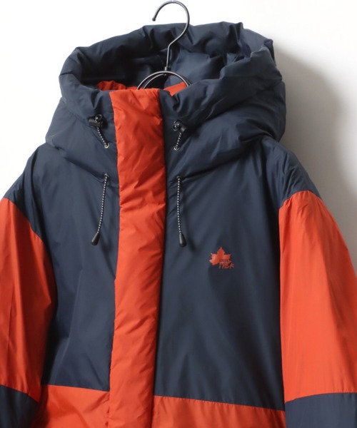 LOGOS（ロゴス）の「LOGOS/ロゴス FIBER DOWN JACKET HOODIE/ファイバーダウンジャケットパーカー（ダウンジャケット/コート・メンズ・オレンジ/ブラック/カーキ/ベージュ/パープル/イエロー・M/LL/L）」の6枚目の写真