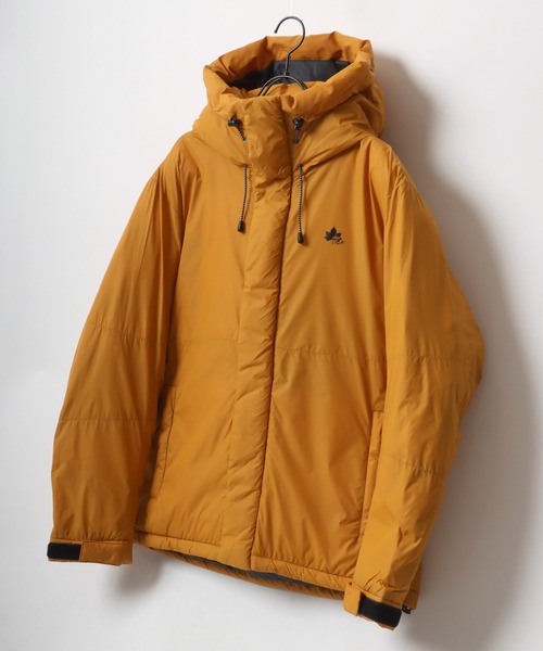 LOGOS（ロゴス）の「LOGOS/ロゴス FIBER DOWN JACKET HOODIE/ファイバーダウンジャケットパーカー（ダウンジャケット/コート・メンズ・オレンジ/ブラック/カーキ/ベージュ/パープル/イエロー・M/LL/L）」の11枚目の写真