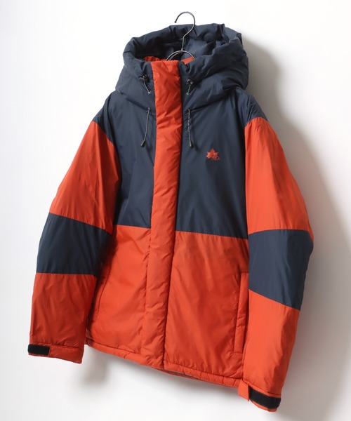 LOGOS（ロゴス）の「LOGOS/ロゴス FIBER DOWN JACKET HOODIE/ファイバーダウンジャケットパーカー（ダウンジャケット/コート・メンズ・オレンジ/ブラック/カーキ/ベージュ/パープル/イエロー・M/LL/L）」の12枚目の写真