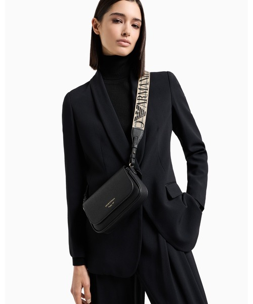 EMPORIO ARMANI(エンポリオアルマーニ)の「【エンポリオ アルマーニ】ミニバッグ ディアプリント(ショルダーバッグ・レディース・ブラック×シルバー/ブラウン/アイボリー・FREE)」の8枚目の写真