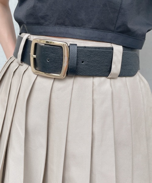 lilLilly(リルリリー)の「レザーベルト(ベルト・レディース・ホワイト/ベージュ/ブラック・FREE)」の3枚目の写真